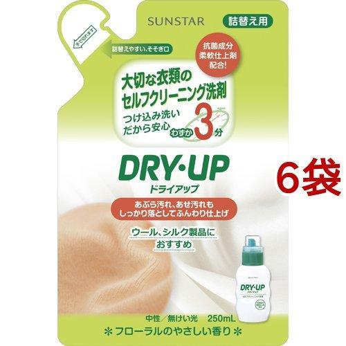 ドライアップ 詰替え用 ( 250ml*6袋セット )/ サンスタードライアップ ( 洗剤 洗濯洗濯 おしゃれ着 おしゃれ着洗い オシャレ着 )｜soukai