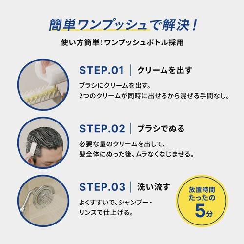 メンズビゲン ワンプッシュ ナチュラルブラック 7 ( 6箱セット