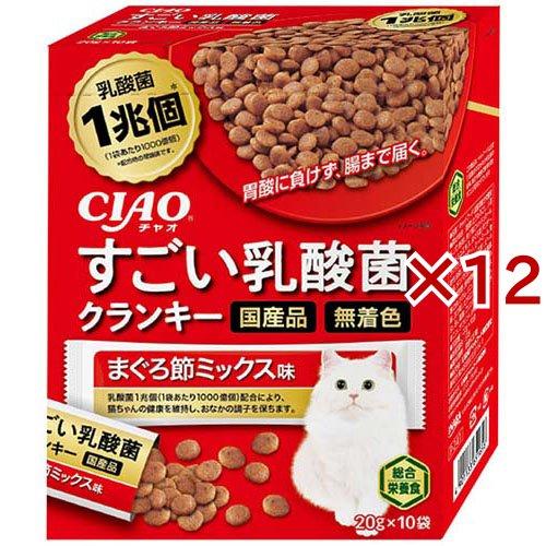 チャオ すごい乳酸菌クランキー まぐろ節ミックス味 ( 10袋入×12セット
