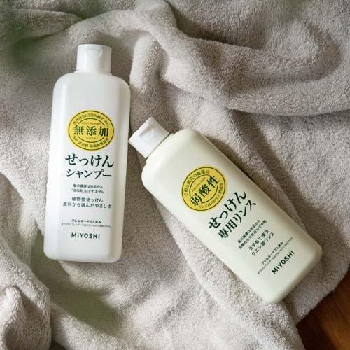 ミヨシ石鹸 無添加せっけん 専用リンス リフィル ( 300ml*12袋セット