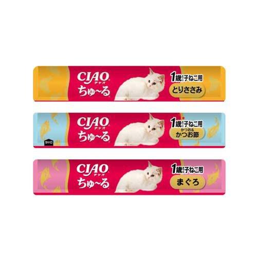 CIAO ちゅ〜る 1歳までの子ねこ用バラエティ ( 40本入×3セット(1本14g