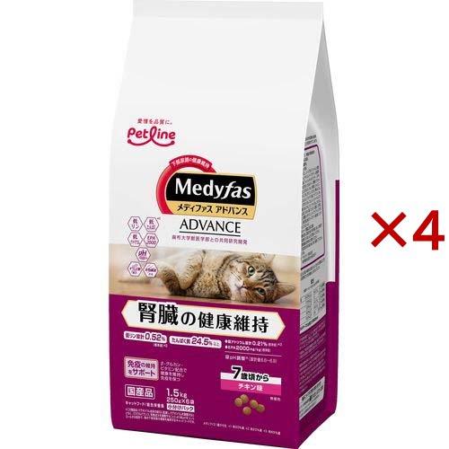 メディファスアドバンス チキン味 6kg メディファスアドバンス 腎臓の健康維持 7歳頃から チキン味 ( 6袋入×4