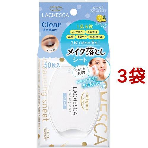 ソフティモ ラチェスカ 水クレンジングシート クリア ( 50枚入*3袋