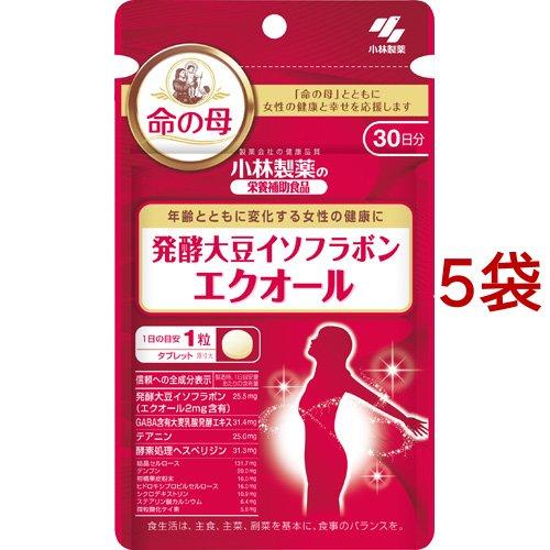 ・小林製薬 エクオール 30日分×6袋(180日分) 発酵大豆イソフラボン エクオール 約30日分 加齢とともに変化する女性