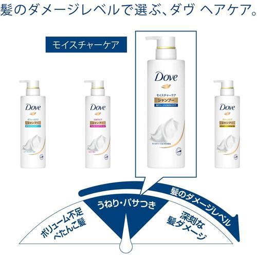 ダヴ モイスチャーケア シャンプー ポンプ ( 500g*12個セット )/ ダヴ(Dove) ヘア ( うねりケア パサつき 切れ毛予防 保湿 ダメージケア )の画像