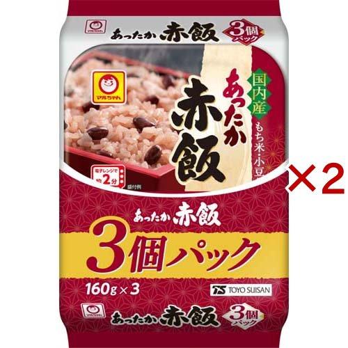 マルちゃん あったか赤飯 ( 3個入×2セット(1個あたり160g) )/ : 爽快