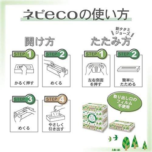 ネピア ネピeco(ネピエコ) ティッシュ ( 400枚入(200組)*5個パック*12