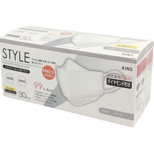 STYLEマスク ホワイト ふつうサイズ 個包装 ( 30枚入*6箱セット )｜soukai｜02