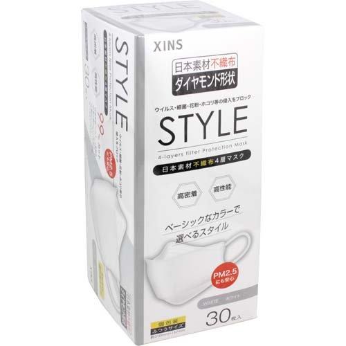 STYLEマスク ホワイト ふつうサイズ 個包装 ( 30枚入*6箱セット )｜soukai｜03