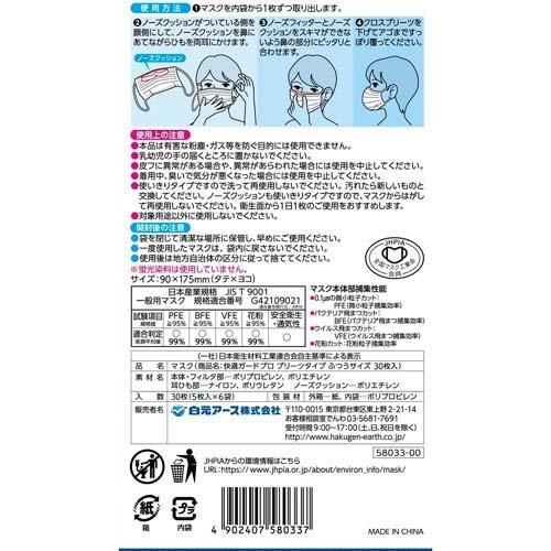 快適ガードプロ プリーツタイプ ふつうサイズ ( 30枚入*5箱セット