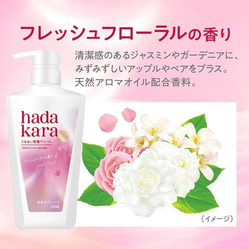 hadakara モイストボディケアソープ フレッシュフローラルの香り 液