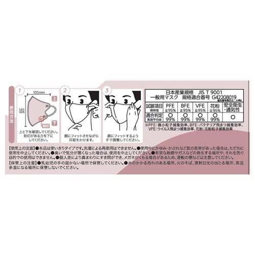 マスク習慣 イーラインマスク ピンクベージュ ふつうサイズ ( 30枚入*3