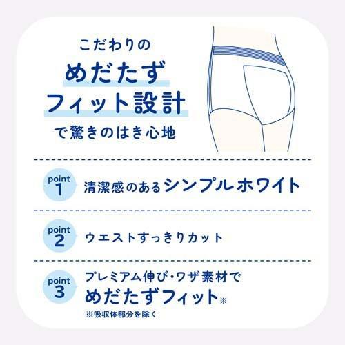 アテント 超うすパンツ 下着爽快 シンプルホワイト L ( 22枚入*3袋