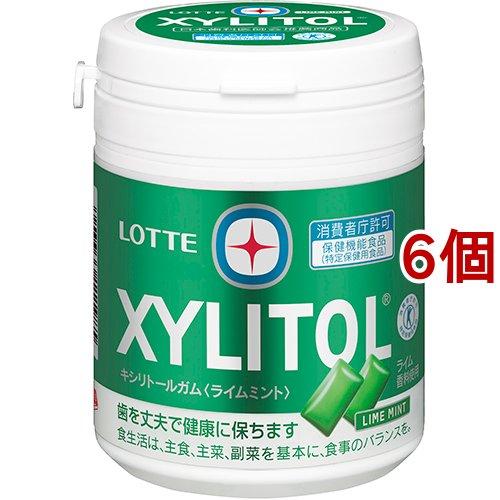 キシリトール ガム ライムミント ファミリーボトル ( 143g*6個セット )/ キシリトール(XYLITOL) 558430爽快