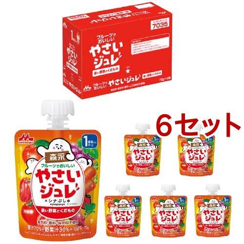 森永 フルーツでおいしいやさいジュレ 赤い野菜とくだもの ( 70g*6個入