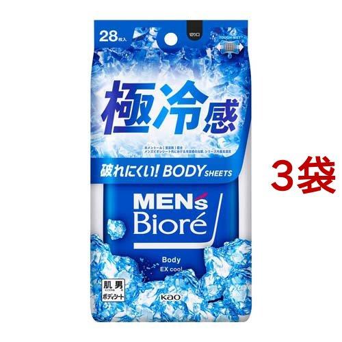 メンズビオレ ボディシート 極冷感タイプ ( 28枚入*3袋セット