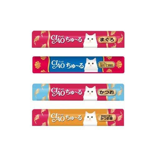 チャオ ちゅ〜る まぐろ・かつおバラエティ 4種 ( 14g*40本入*2袋