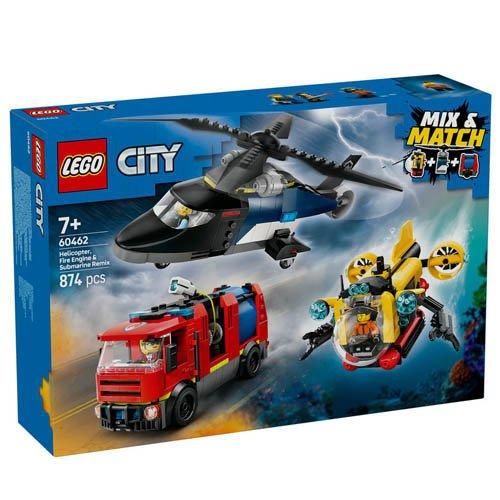 レゴ(LEGO) シティ ヘリコプター・消防車・潜水艦 コンボ 60462 ( 1個