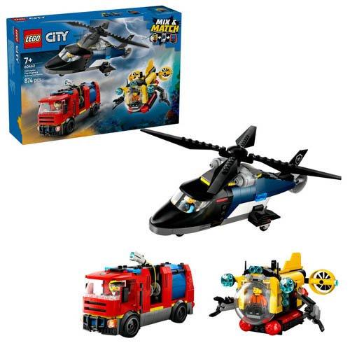 レゴ(LEGO) シティ ヘリコプター・消防車・潜水艦 コンボ 60462 ( 1個