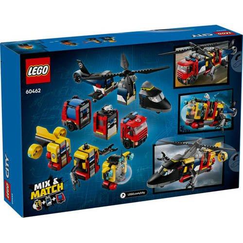 G.I. Joe ★ ヘリコプターセット 限定ランチボックス付き レゴ(LEGO) シティ ヘリコプター・消防車・潜水艦 コンボ 60462 ( 1個