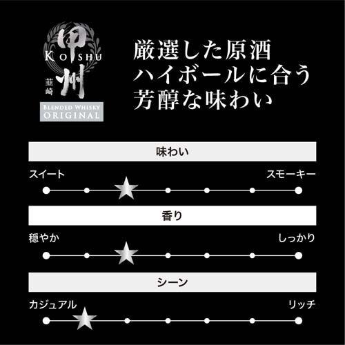 甲州韮崎 ウイスキー オリジナル ペット ( 4000ml×4セット )/ 大容量