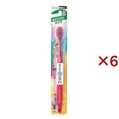 プレミアムケアハブラシ・歯の美白・6列コンパクト ふつう ( 6セット