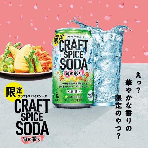 サッポロ クラフトスパイスソーダ 旬の彩り 缶 ( 24本×2セット(1本350ml) )｜soukai｜03