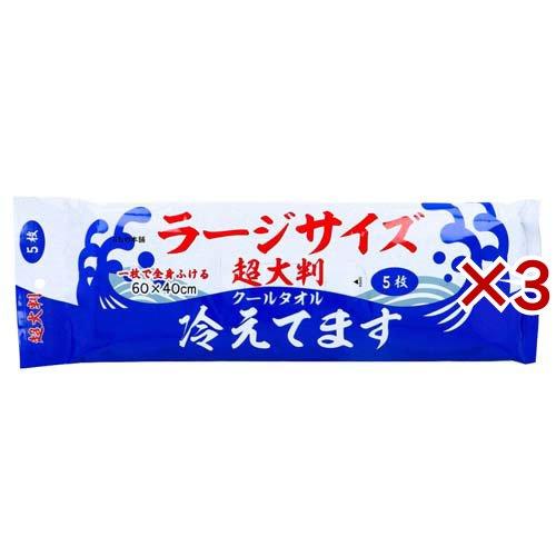 超大判 クールタオル ラージサイズ冷えてます ( 5枚入×3セット )/ ii