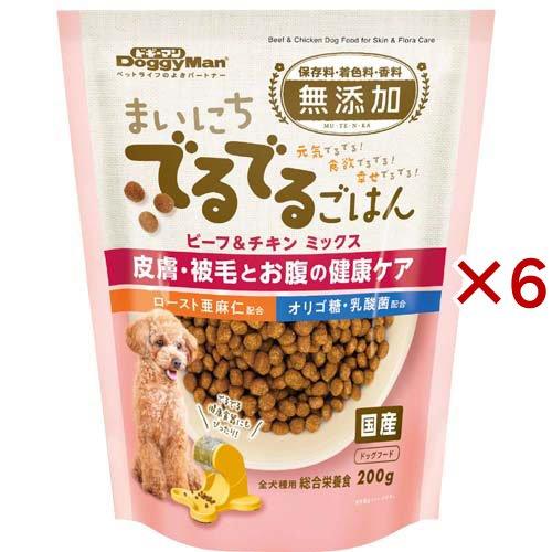 ドギーマン まいにちでるでるごはん 皮膚・被毛とお腹の健康ケア ( 200g×6セット )/ ドギーマン(Doggy Man) | 