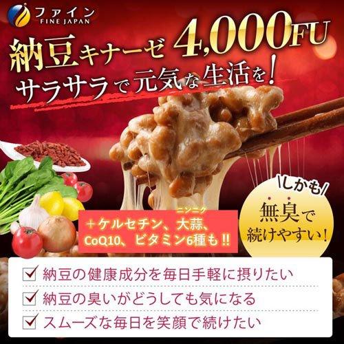 ファイン 納豆キナーゼ 30日分 ( 240粒×3セット(1粒250mg) )/ 4000FU