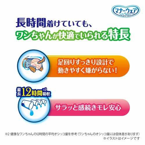 マナーウェア 長時間快適オムツ 女の子用SSS 犬用 ( 38枚入×2セット