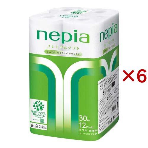 ネピア プレミアムソフト トイレットペーパー ダブル 無香料 ( 12  