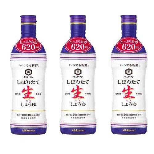 キッコーマン いつでも新鮮 しぼりたて生しょうゆ ( 620ml×3セット )/ いつでも新鮮 | 