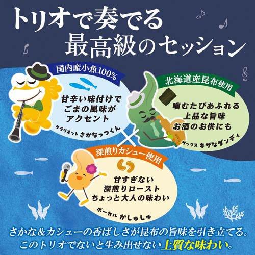 さかなっつハイ！こんぶとカシュー ( 20袋×3セット(1袋9g) )/ TON'S