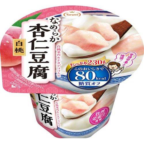 Tarami なめらか杏仁豆腐白桃 80kcal ( 6個×4セット(1個230g) )/ たら
