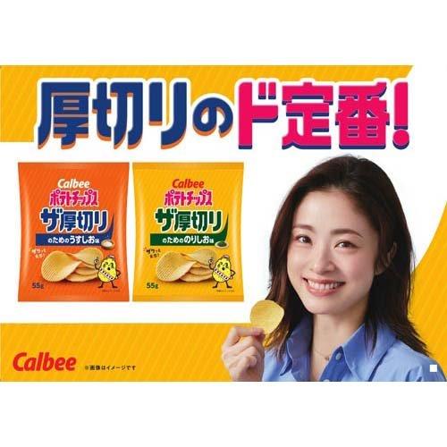ポテトチップス ザ厚切りのためののりしお味 ( 55g×12セット ) : 爽快