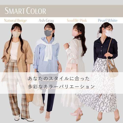 SMART COLOR Ash Gray 大きめ 不織布マスク ( 7枚入×5セット )/ 超快適