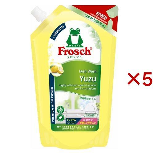 フロッシュ 食器用洗剤 ユズ プレミアム 詰替 ( 800ml×5セット