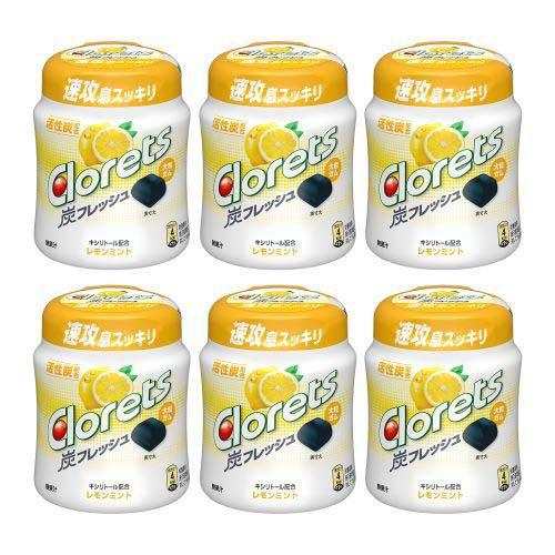 クロレッツ炭フレッシュ レモンミント ボトル ( 112g×6セット