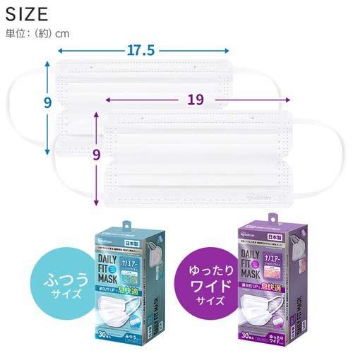 デイリーフィットマスク ナノエアーフィルタープラス ふつうPN-NEX30L