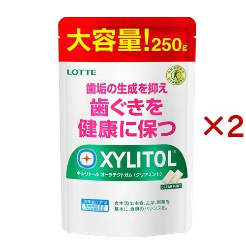 キシリトール オーラテクトガム クリアミント 大容量パウチ ( 250g×2