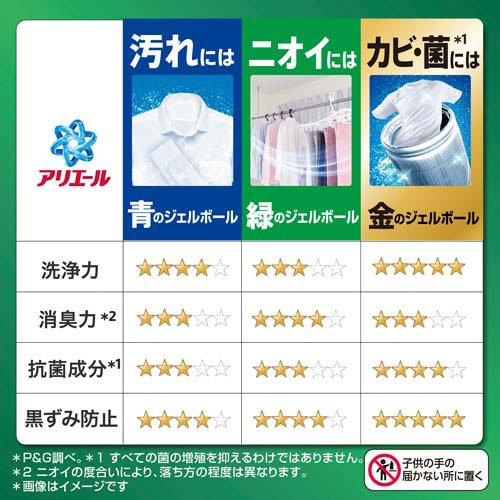アリエール 洗濯洗剤 ジェルボール プロ 部屋干し＆スポーツ 詰め替え