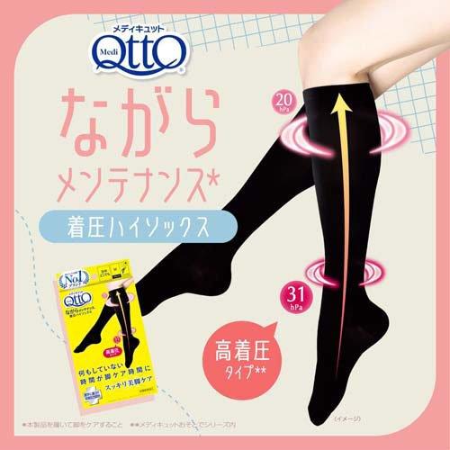 メディキュット ながらメンテナンス 着圧ハイソックス Mサイズ ( 2