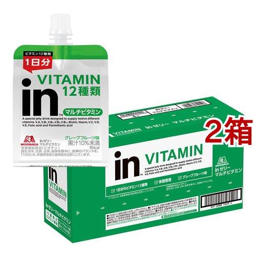 森永製菓 inゼリー マルチビタミン グレープフルーツ味 ( 6個入×2