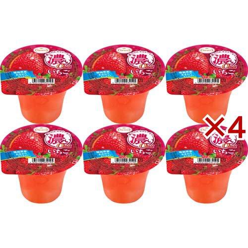 たらみ 濃い0kcal いちごゼリー ( 6個入×4セット(1個195g) )/ : 爽快