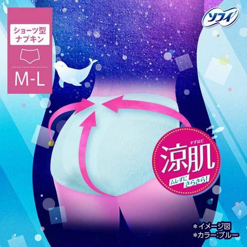 ソフィ 超熟睡ショーツ 涼肌 M-L 夜用 ナプキン ( 5枚入×5セット