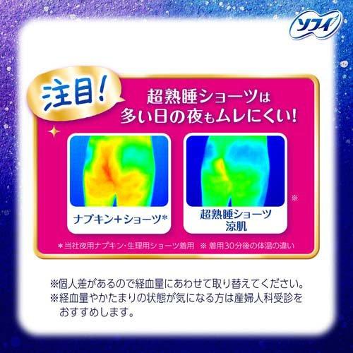 10袋セット　ソフィ 超熟睡ショーツ M/Lサイズ 5個入 ソフィ 超熟睡ショーツ 涼肌 M-L 夜用 ナプキン ( 5枚入×5セット