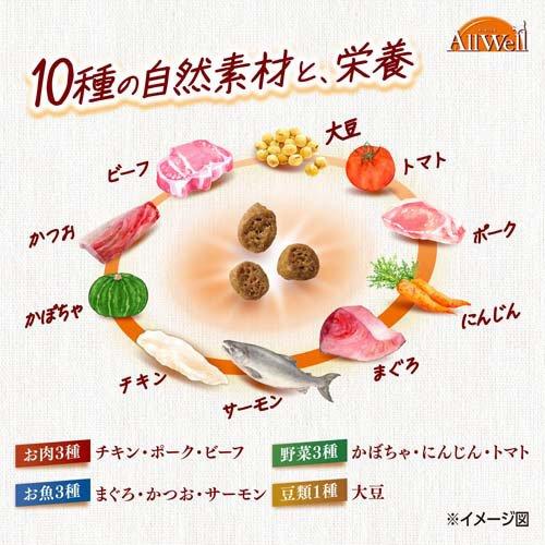 AllWell 10種の自然素材 10歳以上の腎臓の健康維持用 サーモン＆ツナ味