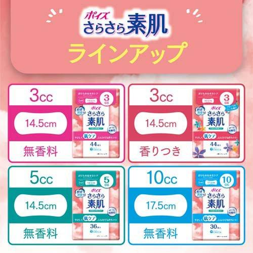 ポイズ さらさら素肌 パンティライナー 5cc まとめ買いパック ( 72枚入