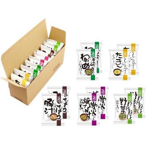 しあわせいっぱい みそ汁5種10食セット ( 10食入×10セット )/ コスモス